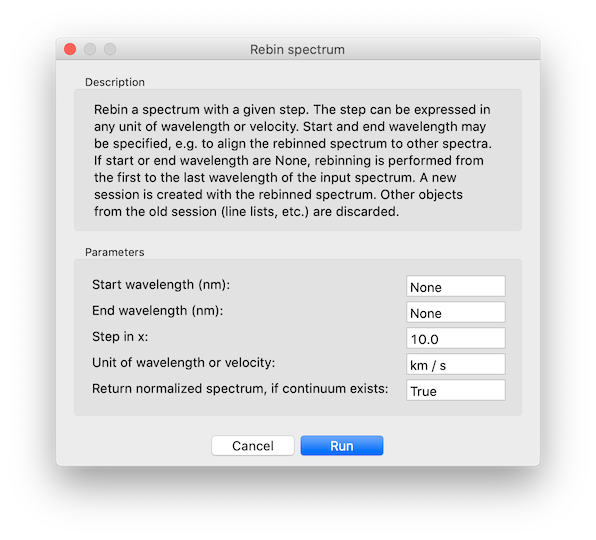 Using the GUI | Astrocook