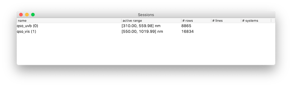 Using the GUI | Astrocook
